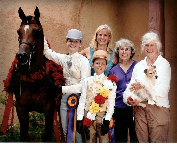 3 generations of the Harkins family at Youth Nationals with homebred national champion, Windabrae